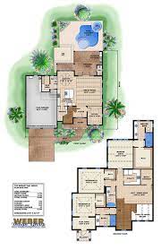 Beach House Plan Coastal Waterfront Home Floor Plan 2 Story Florida House Plans Bay House Plans Coastal House Plans