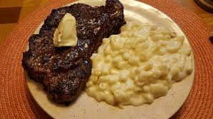 Boneless Ribeye My 3 Ingredient Recipe White Mac N Cheese Montreal Steak Season Sprinkle Soy Sauce Pan Sear 3 Ingredient Recipes Food Olive Oil Butter