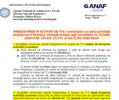 Scoaterea din evidența plătitorilor de tva se poate face prin depunerea 010 în fiecare lună, în primele 10 zile ale lunii. Inregistrarea In Scopuri Tva A SocietÄÈilor Cu Sediul ActivitÄÈii Economice In Romania InfiinÈate In Baza Legii Nr 31 1990 Potrivit Art 316 Din Codul Fiscal Cabinetexpert Ro Blog Contabilitate