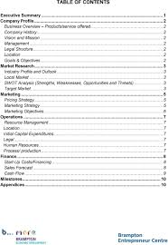 The table of contents in a professional business plan introduces your new business to investors, suppliers and prospective business partners. Business Plan Guideline Pdf Free Download