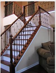 (the spaces between balusters, whether posts or a grid design, should be smaller than a toddler's head.) 13 of 18 view all. Master Fabrication Wrought Iron Staircase Design Center Residential Stair Design