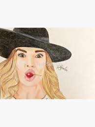 Danielle Cormack with cherry Sticker