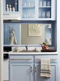 Paint cabinets wall colors white kitchen walls saltandblues. This Paint Trick Makes Rooms Look Much More Expensive Apartment Therapy