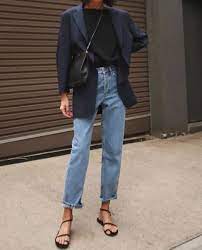 Summer Flat Sandal Edit Fashion Denim Dress Winter Street Style