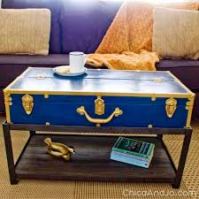 Here, i 've collected some special, creative, stunning and new vintage trunk coffee tables a few ideas that can assist you to make you influenced. Vintage Foot Locker Trunk Turned Coffee Table Chica And Jo