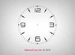 Vektorel Cizim Saat Kadrani Design Clock Face Clock
