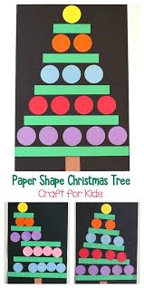 Christmas Crafts For Kids Paper Shape Christmas Tree Buggy And Buddy Christmas Crafts For Kids Christmas Art Projects Christmas Tree Crafts
