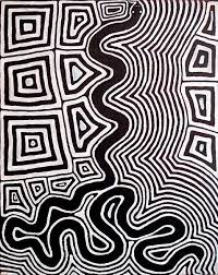 Ronnie Tjampitjinpa Untitled Tingari Motifs And Snake 1997 Aboriginal Art Native Art Aboriginal Painting