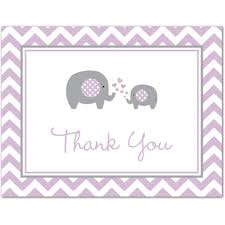 Just because it's virtual doesn't mean your shower can't have decor. Purple Elephant Baby Shower Thank You Cards And Envelopes 50 Count Walmart Com Walmart Com