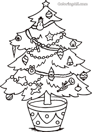 The free printables include a penguin, snowman, merry christmas, and also santa and christmas tree. Christmas Tree With Snowman And Reindeer Coloring Page Coloringall