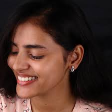 Dangle & Drop Earrings, 4.50 and 6.00 MM Round Cut Moissanite Earrings, Two  Stone Earrings, Earrings for Women, Engagement Gift, Screw Back