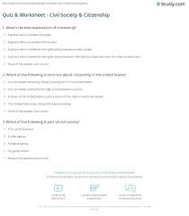 Found worksheet you are looking for? Quiz Worksheet Civil Society Citizenship Study Com
