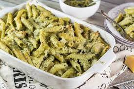 Basil Pesto Chicken Pasta Bake Recipe Pesto Chicken Pasta Basil Pesto Chicken Pasta Pesto Pasta Recipes