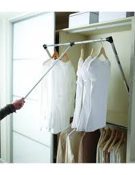 Find a great selection of garment racks and wardrobe closets for sale at wayfair. Wwpdhr1 2 Wardrobe Pull Down Clothes Hanging Rail Two Sizes Suits Wardrobes