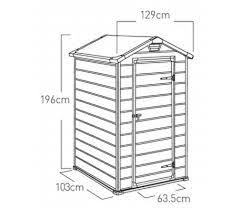 Keter Manor Resin Booth 4x3 128x94x196cm Poolfunstore