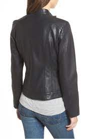 Bernardo Kirwin Leather Moto Jacket Regular Petite Nordstrom Lambskin Leather Jacket Leather Moto Jacket Jackets