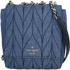 Kate Spade Mini Emelyn Quilted Denim Crossbody Bag Denim Walmart Com