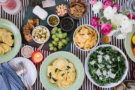Grill scallions and jalapeño alongside lamb chops and sliced polenta, then chop them up with fresh basil to make a zesty, spicy, smoky sauce. 10 Tips For A Small Space Dinner Party A Cup Of Jo Easy Dinner Party Brunch Entertaining Dinner Party