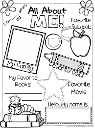 Discover learning games, guided lessons, and other interactive activities for children. First Day Of School All About Me