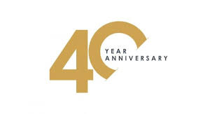 40 Year Anniversary Vector Template Design Illustration Vector And Png 40 Year Anniversary Company Anniversary Birthday Logo