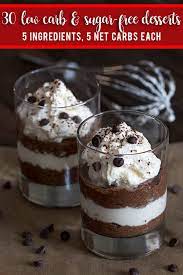 Dessert In Five 30 Low Carb Desserts 5 Ingredients Up To 5 Carbs Trylowcarb Low Carb Desserts Low Carb Recipes Dessert Keto Dessert Recipes