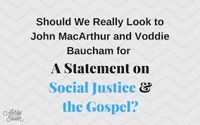 Just as god's grace precluded him from becoming either a proponent of crt or a presumed victim of its proclaimed woes by virtue of his upbringing and his ethnicity, so too has god's grace been. Should We Really Look To John Macarthur And Voddie Baucham For A Statement On Social Justice The Gospel Ashley Easter