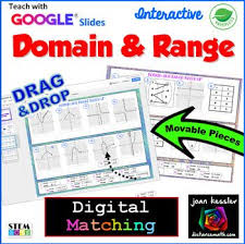 Domain And Range Match Up With Interactive Google Slides Distance Learning Algebra Activities Interactive Domain