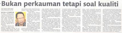 Saya bukan orang politik, bukan seorang pemimpin. Isu Isu Negatif Perkauman Di Malaysia Faktor Faktor Berlakunya Isu Negatif Perkauman Di Malaysia