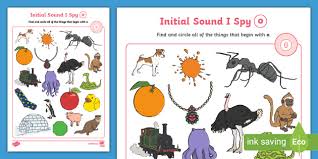 You might know some of them. Initial Sounds I Spy Activity Letter O