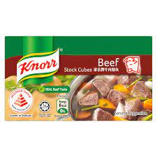 Beef stock is a bit waterier and doesn't have as many flavors as beef broth. Beef Stock Cubes Knorr Sg