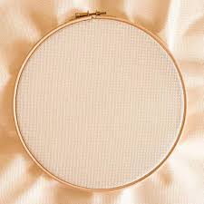 The background is not stitched, and the pattern is designed for white fabric. Aida Cross Stitch Fabric Studio Koekoek Modern Embroidery Supplies