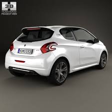Peugeot 208 Gti 2013 Peugeot Gti Peugeot Gti 3d Model