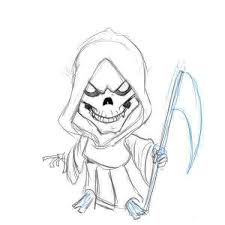 Grim Reaper Grim Reaper Drawing Reaper Drawing Easy Drawings Sketches