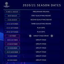 32 teams will take part in the 2020/21 edition of the champions league, six of which reached the group stage by pot 1 bayern munich (ger), uefa champions league holder sevilla (esp), uefa europa league. Uefa Champions League On Twitter Here S How The 2020 21 Ucl Season Will Begin