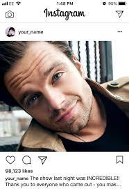 Celeb Social Media Imagines Dixonegan Hi Can You Do Sebastian Stan Being