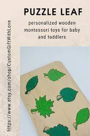 montessori puzzle leaf personalized wooden montessori toys for baby and toddlers montessori toys baby toys montessori games