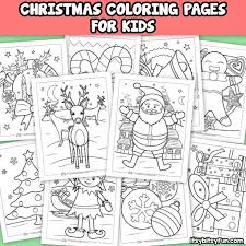 Santa with sack of gifts coloring page. Free Christmas Coloring Pages Itsybitsyfun Com