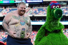 The pictures are not specifically drawn to grab baby,s attention. Philly Fan With Big Phanatic Belly Tattoo Is A Hometown Hero