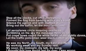 Funeral Blues Stop The Clocks Wh Auden Four Weddings And A Funeral Scrolling Words Youtube