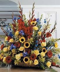 They come in a huge range of colours and represent strength of character and integrity, making them great funeral flowers for men. Funeral Flowers For A Man Funeral Arrangements Wreaths Baskets Funeral Floral Funeral Basket Funeral Flower Arrangements