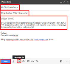 Contoh surat lamaran kerja via email lulusan smk. Contoh Cara Mengirim Surat Lamaran Kerja Via Email Kursus Internet Marketing Terbaik Di Jakarta
