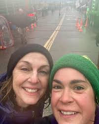 Chef Anna, Jane and our favorite Nashville song writer Jenn Schott at the  @runmillinocket 1/2 marathon! 50 degrees and raining. #whatwedointhewinter