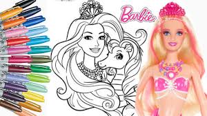 Gambar terkait dengan vidio barbie putri duyung. Mewarnai Barbie Cantik Mewarnai Anak Anak Coloring Barbie Doll Lumina The Pearl Princess Youtube