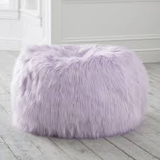 Argos home faux fur pink fluffy bean bag. Himalayan Faux Fur Dusty Lavender Bean Bag Chair Pottery Barn Teen