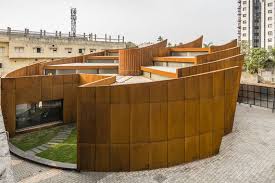 Gallery Of The Crescent Sanjay Puri Architects 9 Architect Corten Steel Steel Architecture