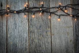 Whiite Christmas Tree Lights With Rustic Wood Background Photograph By Brandon Bourdages