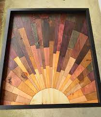 Wooden Wall Art Second Avenue Sunrise Wood Etsy In 2021 Reclaimed Wood Art Wood Wall Art Wooden Art