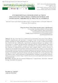 Environment is the sum total of all these external forces, influences and conditions. Pdf Environmental Conservation Actions Influencing Industrial Competitiveness And Innovation Theoretical Practical Findings