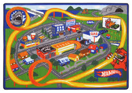 Amazon Com Hot Wheels Racing Play Rug Toys Games Play Rug Hot Wheels Room Mattel Hot Wheels