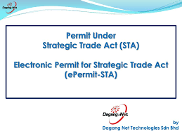 Dagang net technologies sdn bhd. Ppt Permit Under Strategic Trade Act Sta Electronic Permit For Strategic Trade Act Epermit Sta Powerpoint Presentation Id 641239